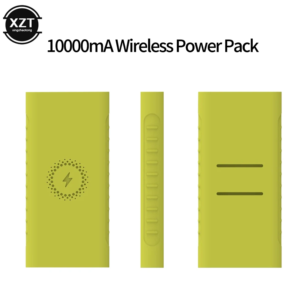 Power Bank Case Silicone Protective Case Cover for Xiaomi Powerbank WPB15PDZM WPB100 WPB15ZM Sleeve 10000mAh PLM11ZM PLM13ZM Wireless Powerbanks