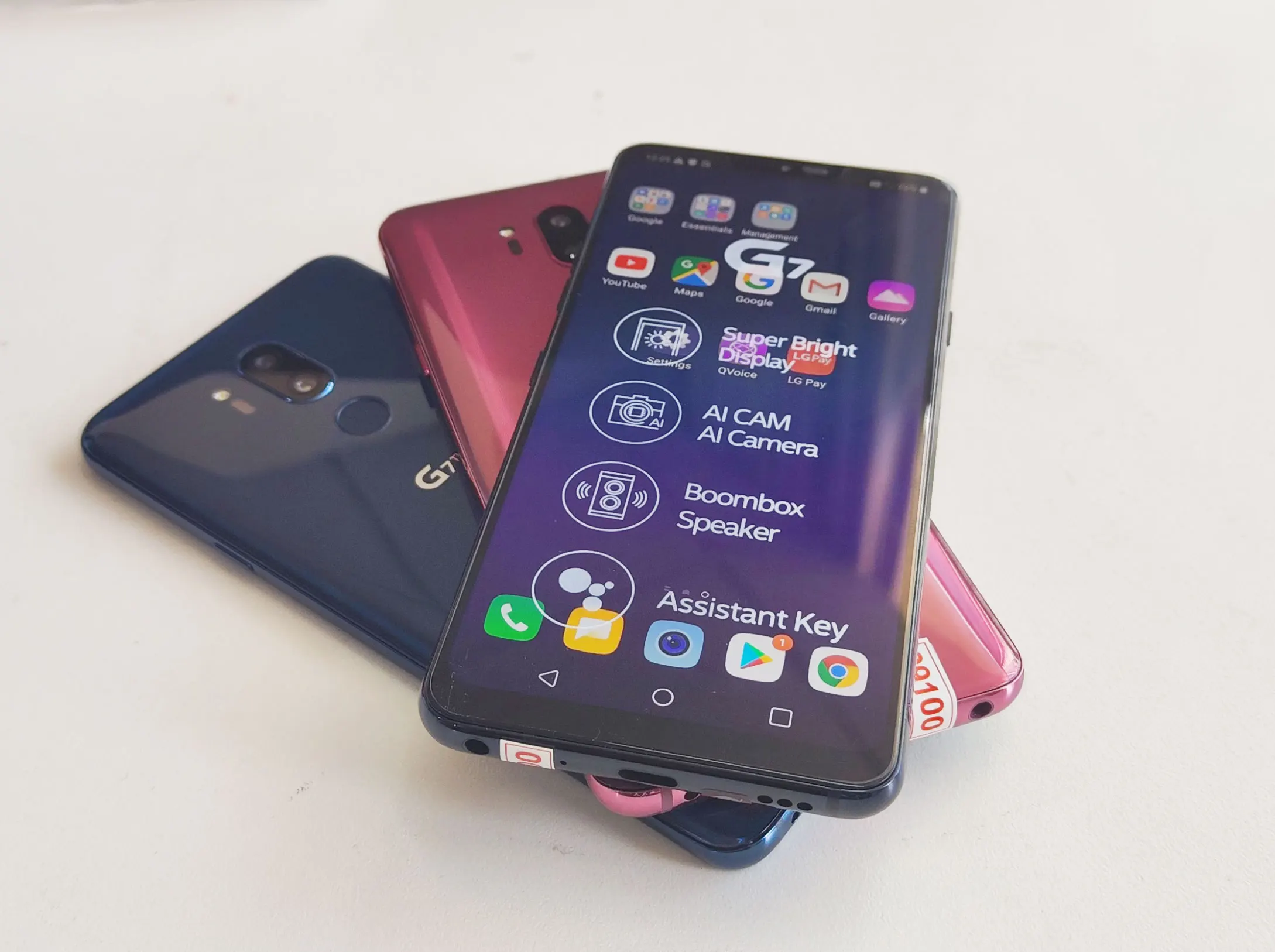 Unlocked Original Cellphone LG G7 ThinQ Korean 6.1"  1Sim 4GB+64GB/ 2Sim 6GB+128GB  Qualcomm 845 LTE(no polish refurbished iphone xr