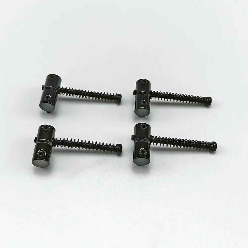 4Pcs 4-String Bass Electric Guitar Bridge Saddle String Saddle Plate Block Accessori Per Strumenti Musicali