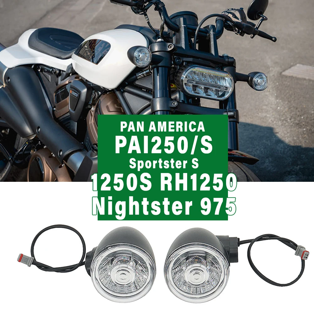 Nightster 975 Sportster S 1250 Front Rear Turn Signals Indicators LED