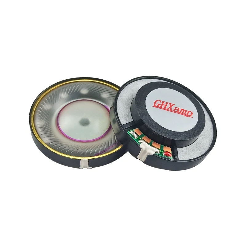 GHXAMP 40mm 헤드셋 스피커 32ohm HIFI 헤드폰 유닛 풀 레인지 베이스 복합 다이어프램 헤드셋 드라이버 2개