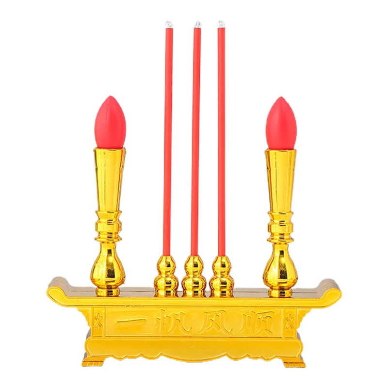 Buddhist Led Candle Light Buddha Incense Burner Led Buddha Candle