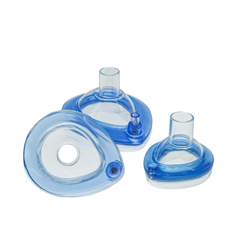 PVC Anesthesia Mask Ultra Soft Cushion Mask Anesthesia With One-way Valve For Adult Child Infant Neonate 1PC/5PCS/6PCS/7PCS