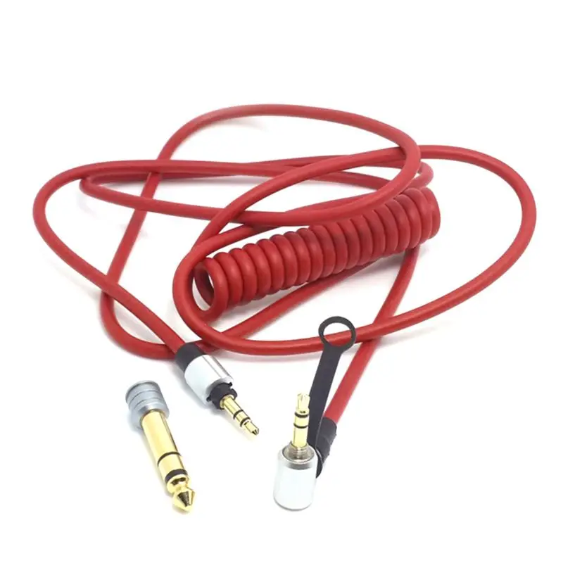 

Spring Stereo Cable Cord Replacement for Dr Dre Solo/ Pro/ Mixr/ Headphones/ Studio for beats Headsets Adapter