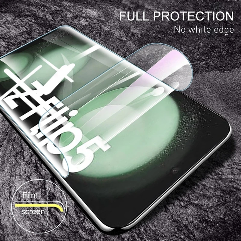 Pellicola idrogel da 3 pezzi per Samsung Galaxy Z Flip 6 5 4 3 protezione schermo frontale in vetro - immagine 4