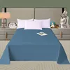 Spring Summer Autumn 1Pc 100% Polyester  Flat Sheet Solid Color High Quality Bed Sheet Large Size 250X270cm Customizable 6