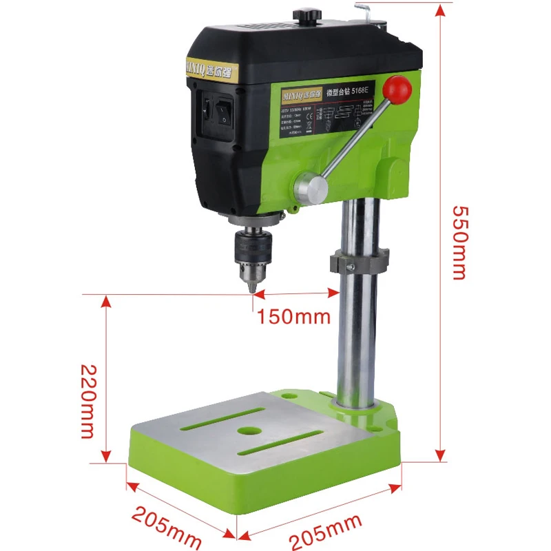 220V Quality Mini Electric Drill 5168E DIY Variable Speed Micro Drill Press Machine 680W Bench Electric Drilling Machine 4