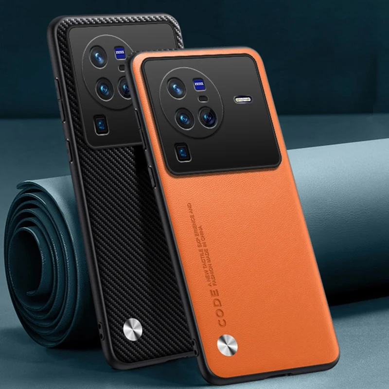 SEAHAI Cover Vivo X80 Lite / V25 5G - Custodia In Vetro Marmorizzato Con Effetto Cielo Stellato Nero - Ultrasottile E Antiurto