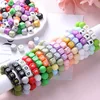 26Pcs Silicone Letter Beads 12mm Colorful Alphabet Silicone Chewing Bead for Pacifier Clip Chain Teether Accessories BPA Free 4