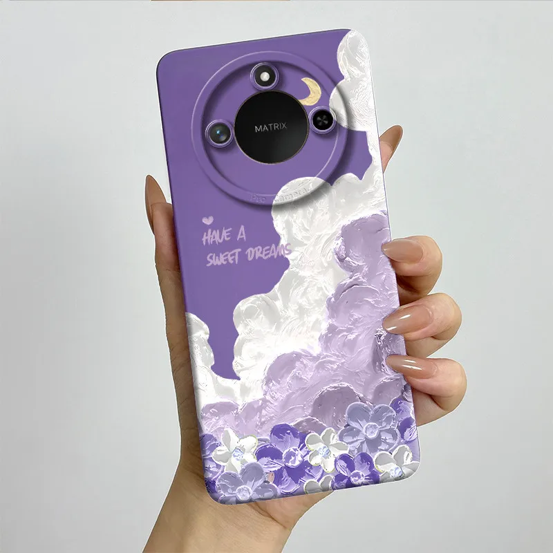 Sweet Painted Silicone Phone Case - Fashion Cartoon Design, Protective & Stylish