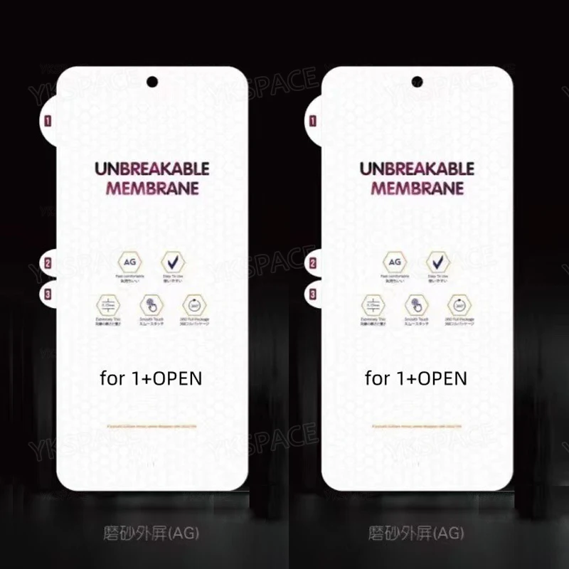 Matte Hydrogel Film Clear TPU Soft Screen Protector - Inner Front & Back - Anti-Fingerprint