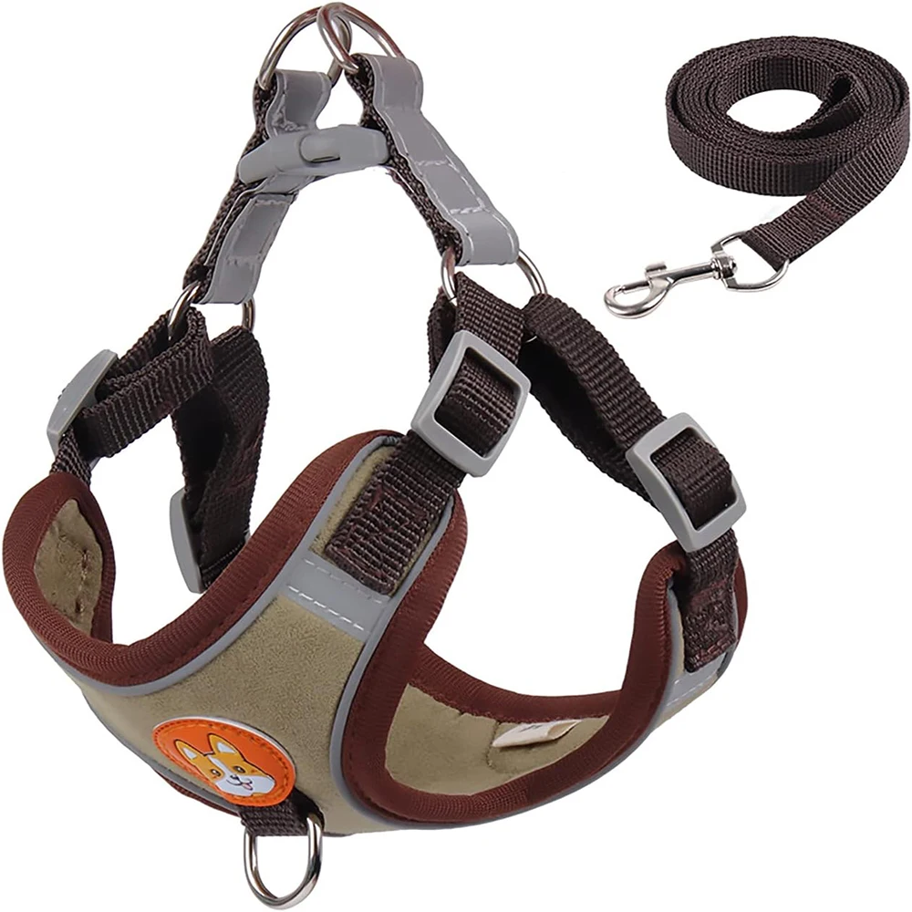 thumbnail image 1 of Arnés para mascotas, chaleco, correa para el pecho para perros, cuerda reflectante, cuerda de tracción retráctil para perros pequeños, juego de tracción para gatos, accesorios para mascotas, 1 of 5