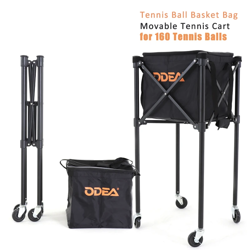 Odea Tennis Ball Basket Bag Holder Hopper 160 Balls Large Capacity