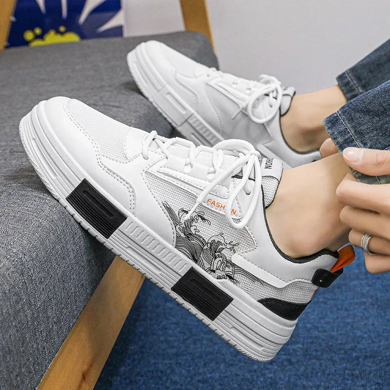 2023 Men Women casual Shoes Male Platform Sneakers Girls Casual kateboarding Shoes flats 3D graffiti