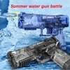 New Summer Transparent Cool Outdoor Water Gun Toy Manual Burst Water Gun Automatic Back Boring Desert Eagle Pistol Water Toy Gun 1