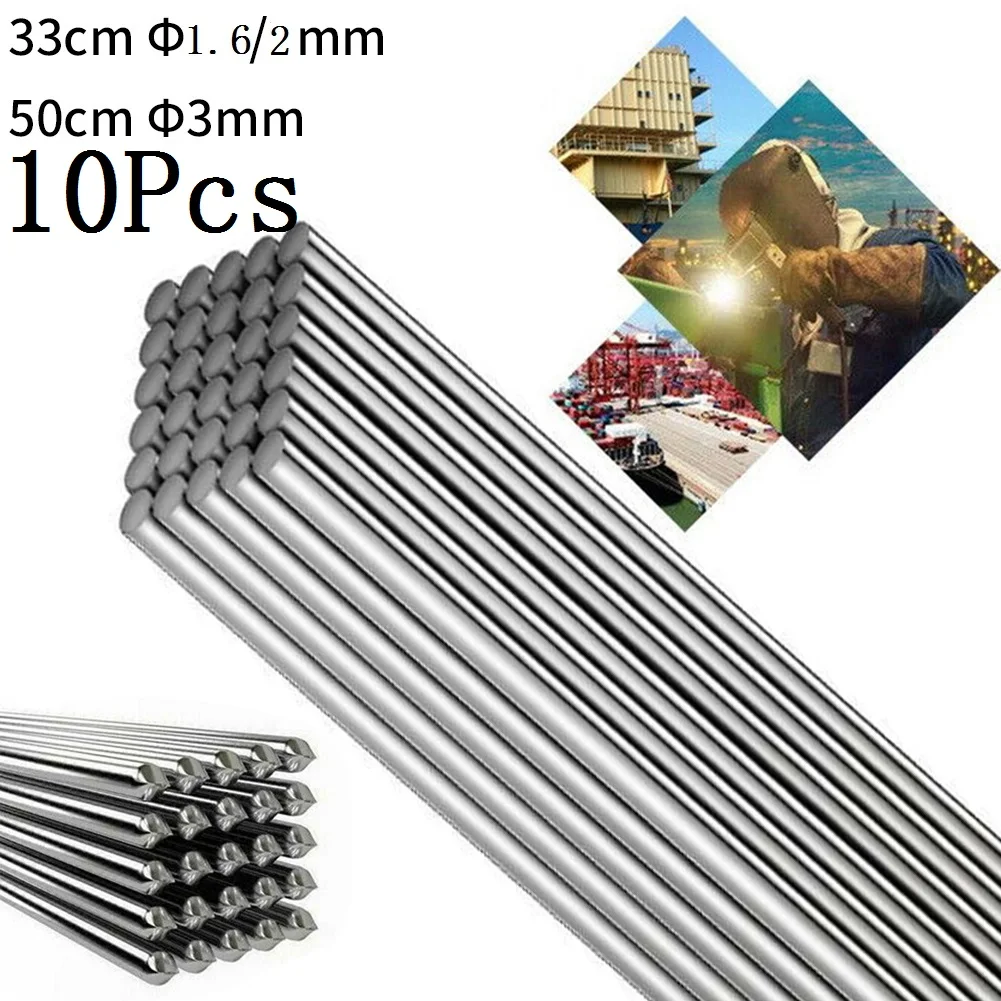 

10Pcs 1.6/2.0mm Universal Welding Rods Copper Aluminum Iron Stainless Steel Cored Welding Rod Solder Wire Electrode Welding Rods