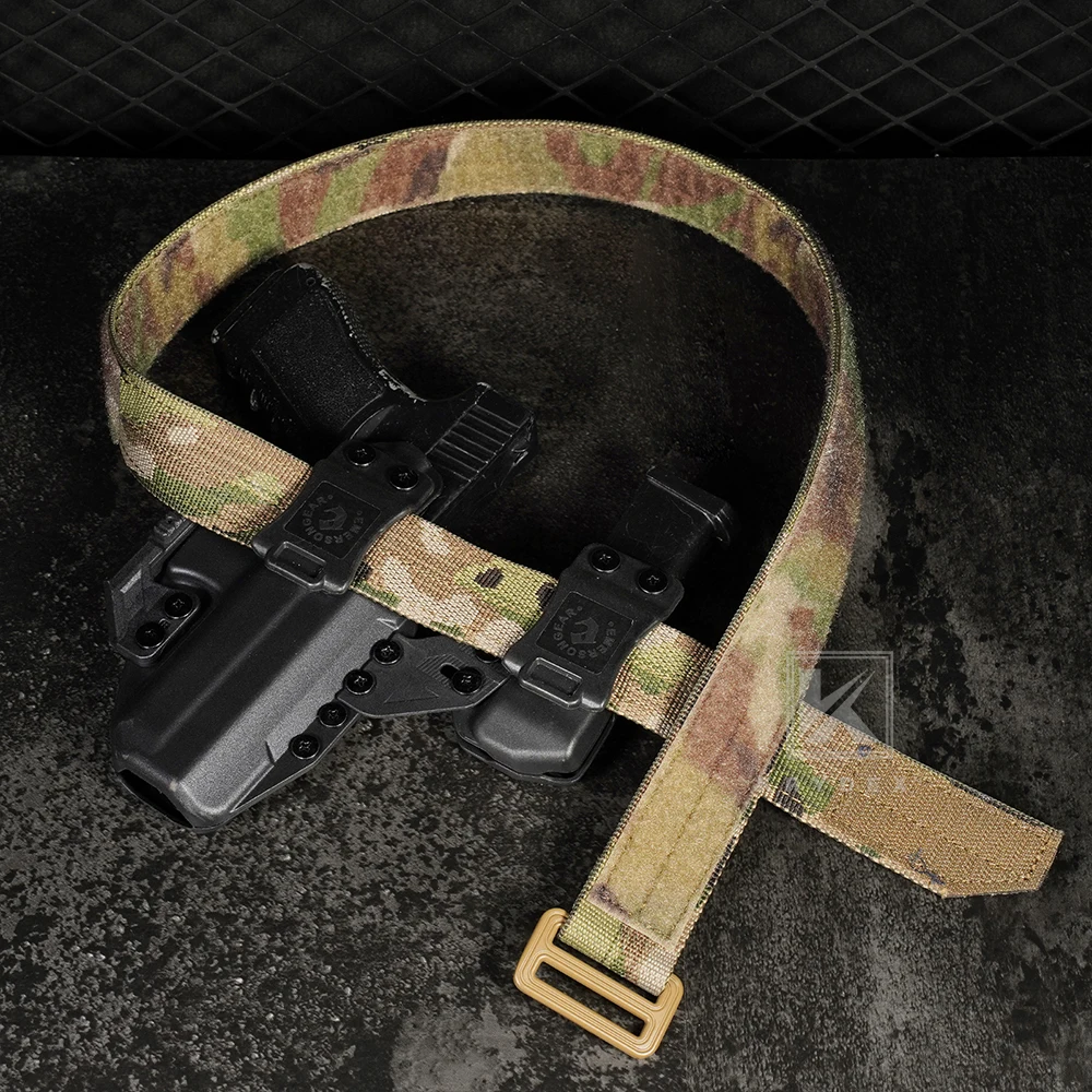 KRYDEX Taktische 1,5 "EDC Duty Gürtel Verdeckte Trage Basis Gürtel Haken & Schleife Innen Gürtel Männer Taille Gürtel Outdoor Jagd zubehör – Detail 2