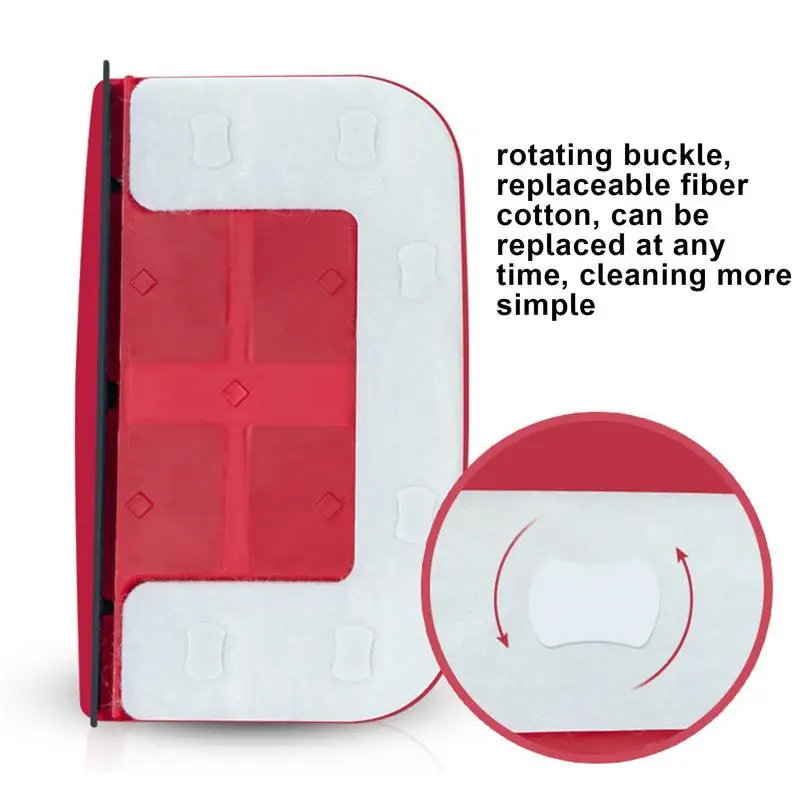 Magnetic Window Cleaner for Household Rectangular Double-Sided Wiper Glass Window Cleaning Tools for High Rise accessories