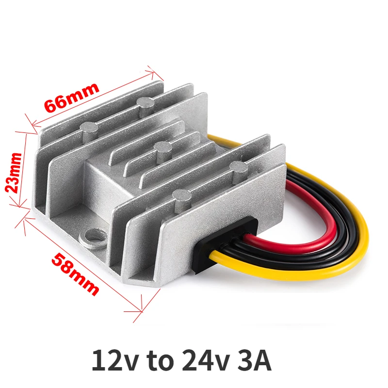 Dkplnt 12V To 24V Step Up Voltage Converter - 10A 240W Boost Module, Waterproof, For Car/Truck/RV