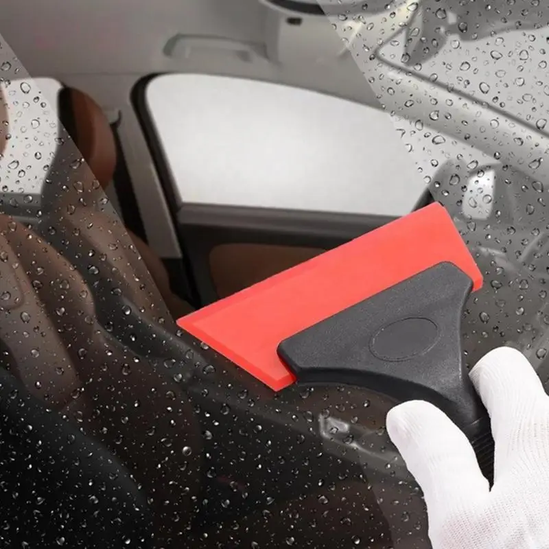 Clean Scraper Shovel Multifunction Auto Window Tints Soft Silicone Scraper Water Blade Wiper Glass Handy Car Cleaner Tool 1Pcs