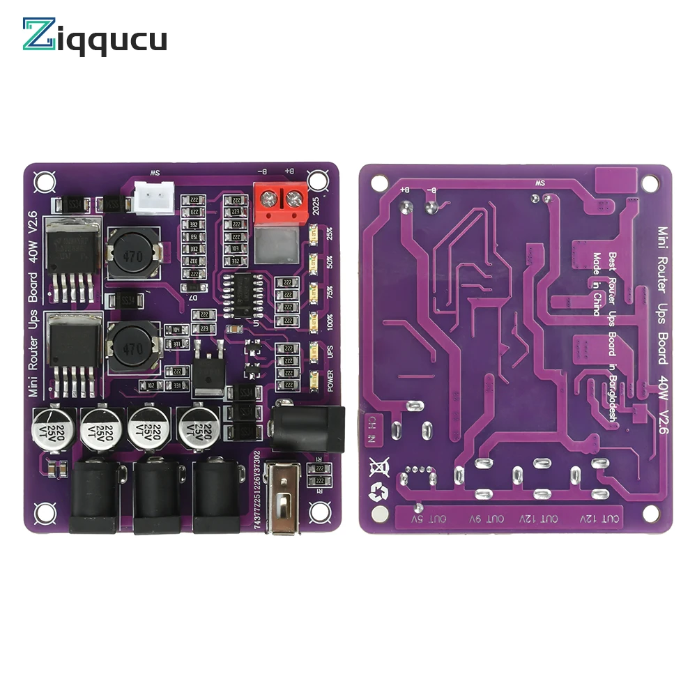 Multi-Voltage Uninterruptible Power Supply Board with Battery Charging
