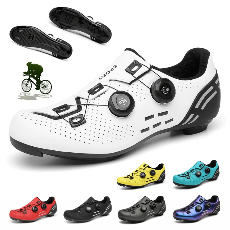 New Speed Cycling Sneaker Carbon Road Bike Shoes Men Cleat Nonslip MTB