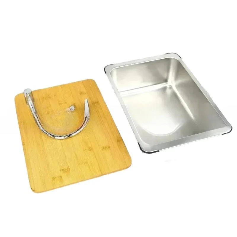 대야 수영장 스노우 피크 야외 IGT 캠핑 테이블, 주방 얼룩말, 1 유닛 싱크 모듈, 수도꼭지 세척 조합 