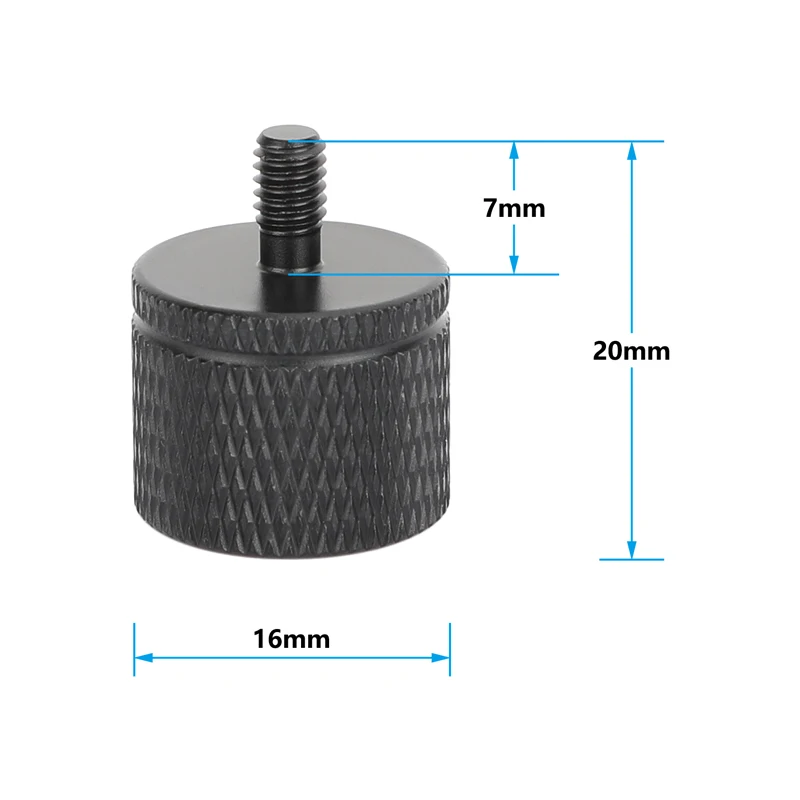 Converts 1/4"-20 Female to M4/M5/M6/M8/M10/M12 Male Thread Adapter For Camera Ca