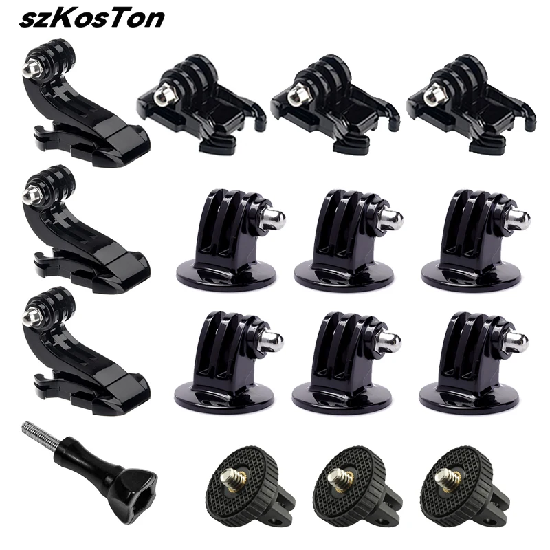 

For GoPro Hero 12 J Hook + Buckle Clip Quick Release Mount + Long Thumb Screw For Go Pro 11 10 9 8 DJI Insta360 X4 Action Camera