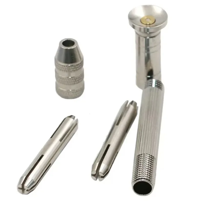 0.8-3.0mm Mini Hand Drill Set - Precision Manual Rotary Tool with Twist Bits & Pin Vise for Watch Repair and Woodworking