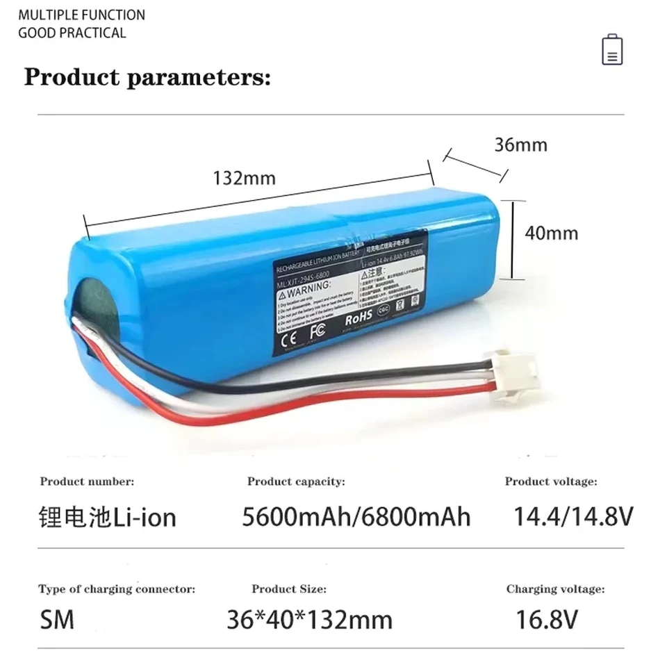 Tenberly Batería De Repuesto Para Proscenic M7 Pro M8 Pro . | Envío gratis
