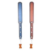 Bilayer Genuine Leather Rivet Spanking Paddle Riding Horses Whip Handmade Deluxe Riding Crop Cowhide Leather whip 2