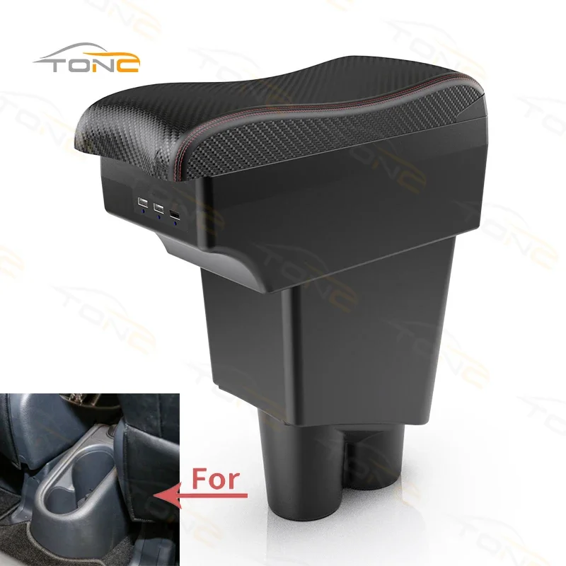 

For Proton Exora Armrest For Proton Exora Car Center Console Storage Box USB Multifunctional Car Interior Parts