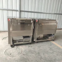 Electric Fruit Vegetable Skin Washing Peeler Automatic 200KG / H Potato Carrot Cleaning Peeling Machine Sweet Potato Ginger 1