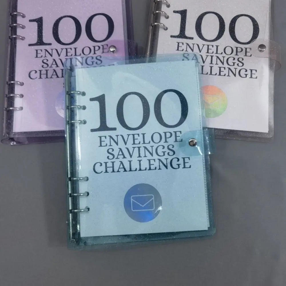 

Fun 100 Savings Challenges Book Durable Versatile Loose-leaf Notebook Convenient Easy Money Saving Challenge Budget