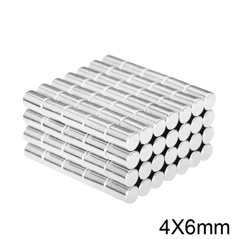 20/50/100/200/300pcs 4×6 mm Search Minor Diameter Magnet 4mmX6mm Bulk Small Round Magnets 4x6mm Neodymium Disc Magnets 4*6 mm