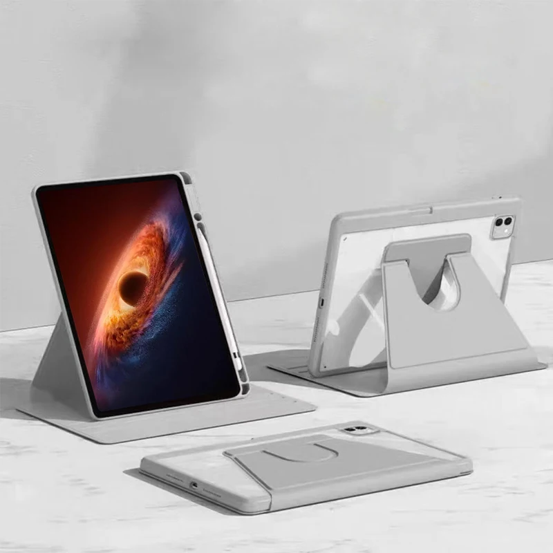 Enhanced Product Title:  
360° Rotating Acrylic Stand Case with Pen Holder