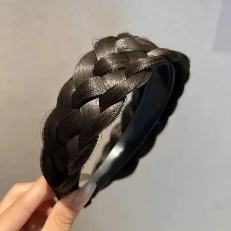 Ivyu Diademas Para Mujer, Diademas Trenzadas Para La Cabeza, Banda De Pelo Torcida Para Niñas, Color Negro, Rosa, Gris, Blanco