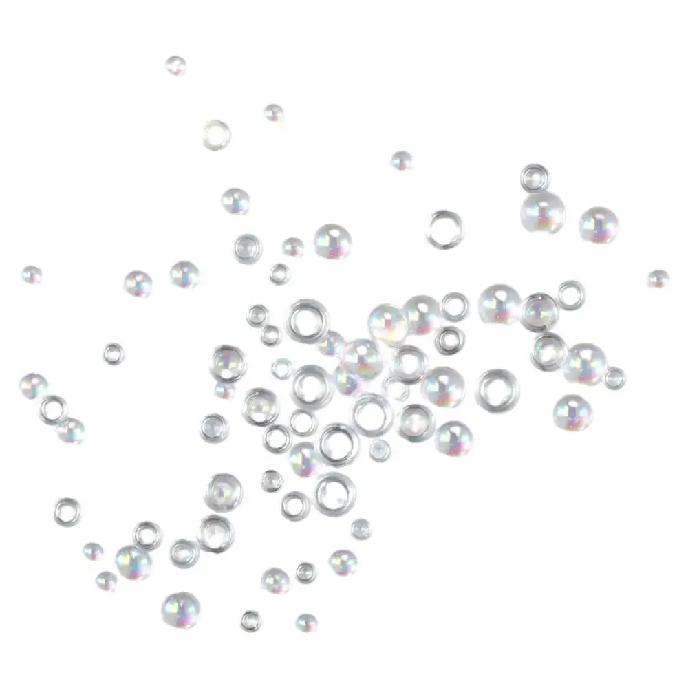 Savita 1050pcs Clear Water Droplet Beads - 4 Sizes Resin Dew Drops For Crafts