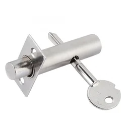 Serrure de porte à mortaise Invisible, tuyau en fer, serrure de puits pour porte de feu, serrure d'allée, accessoires de quincaillerie 