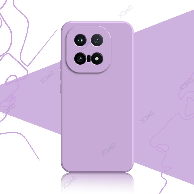 Chic Fashion Cover: Soft Square Liquid Silicone Case with Camera Protection