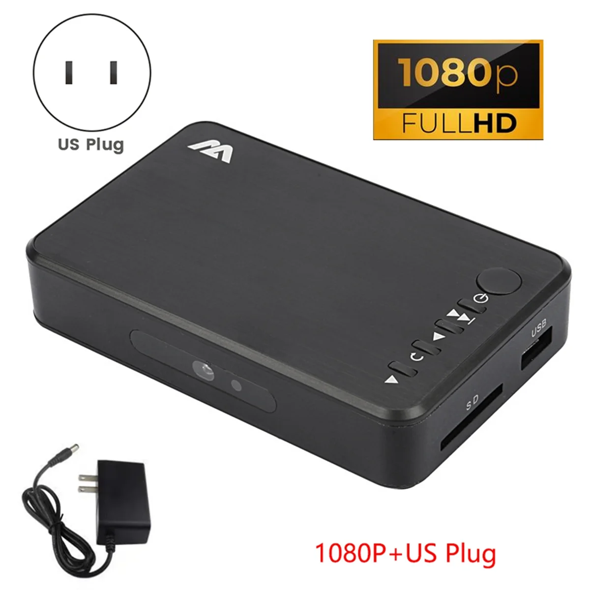 SWXF 1080P HD 멀티미디어 플레이어 비디오 플레이어 264 AV/VGA 출력 방송/광고용 USB HDD 플레이어 미국 플러그