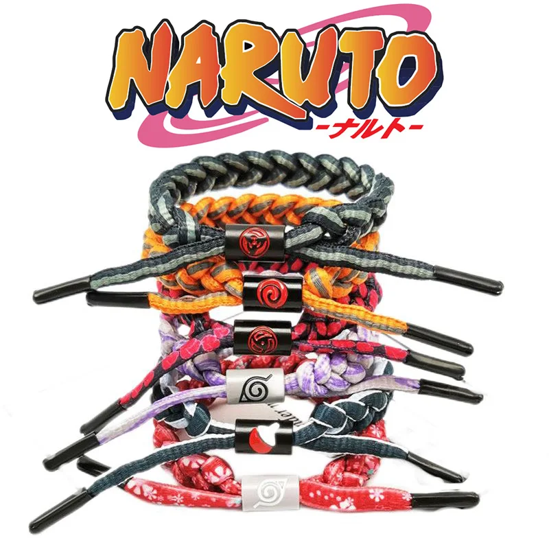 Naruto Accessories Logo Braided Bracelets Fashion Decoration Anime