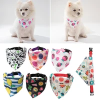 Adjustable Dog Bandanas Large Pet Scarf Pet Cotton Plaid WashableBow Ties Collar Cat Dog Scarf Large Dog Accessories Kerchief 1