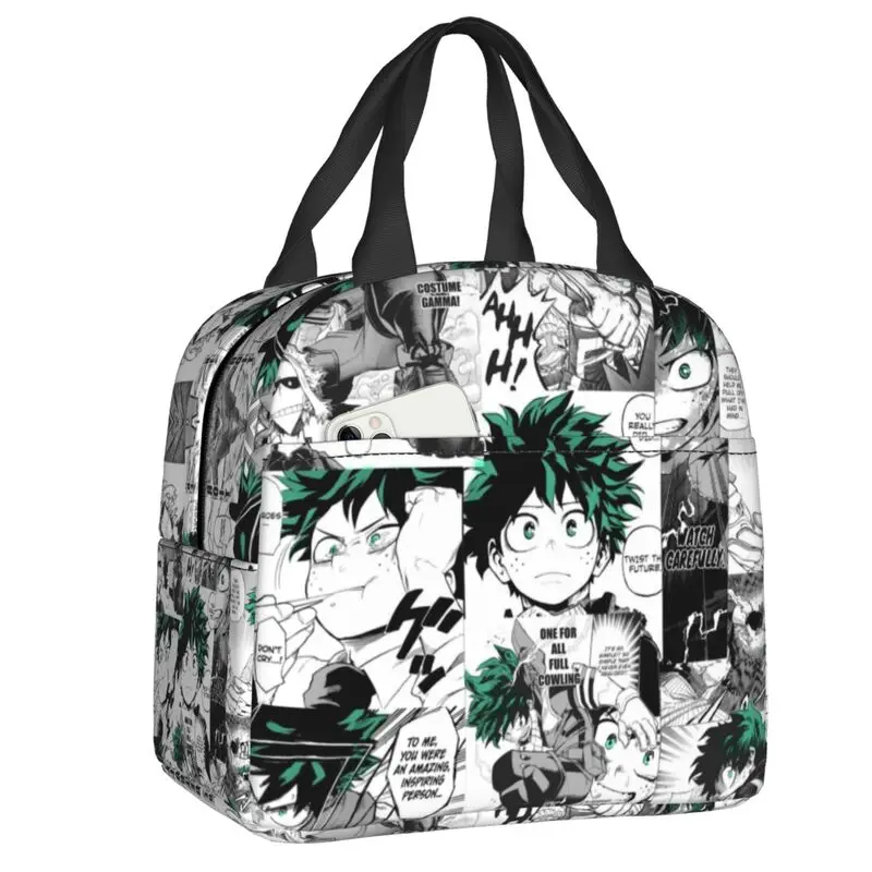 

My Hero Academia Portable Lunch Boxes Women Leakproof Anime Manga Cooler Thermal Food Insulated Lunch Bag Kids School Children