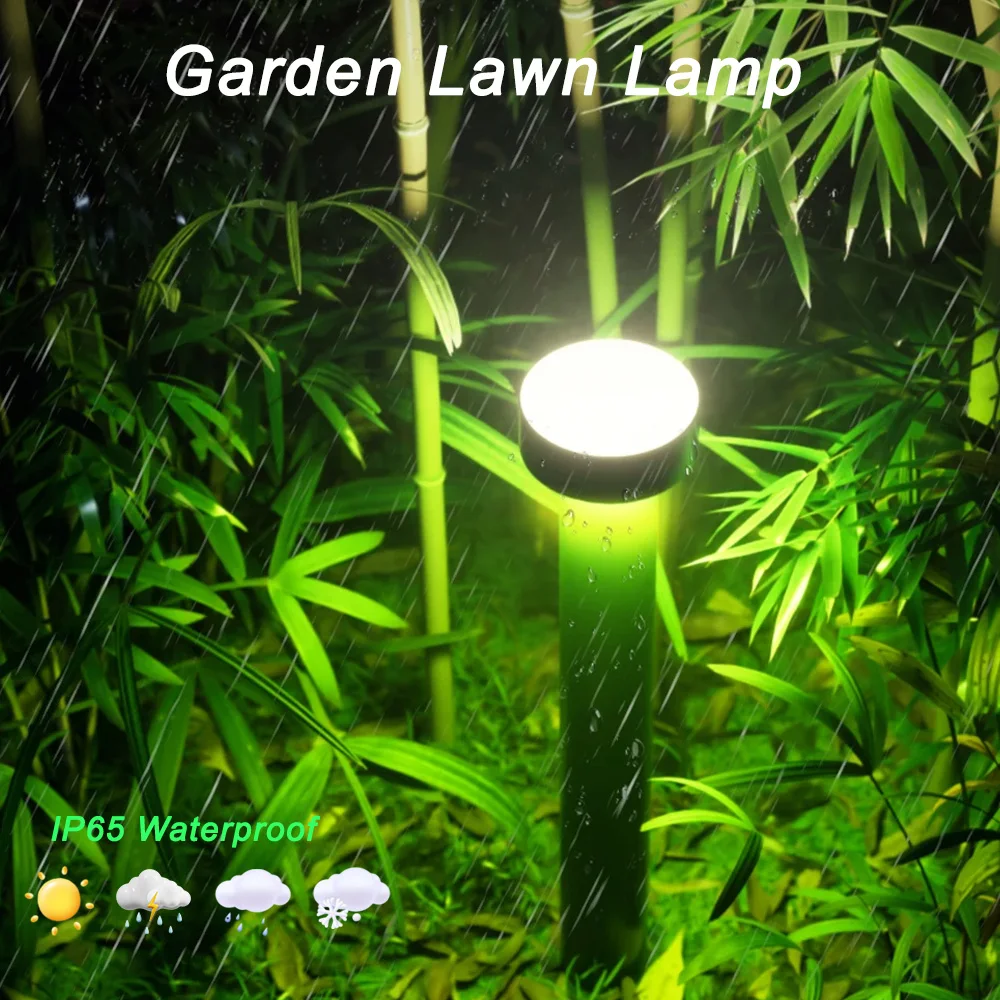 

Solar Bollard Light Garden Lamps Outdoors Lights IP65 Waterproof Landscape Path For Yard Lawns Patio Decoration LED Lightings