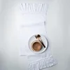 100% Cotton Ruffle White Table Runners for Rustic Wedding Decoration Baby Shower Birthday Party Living Room Kitchen Dinner Decor 4