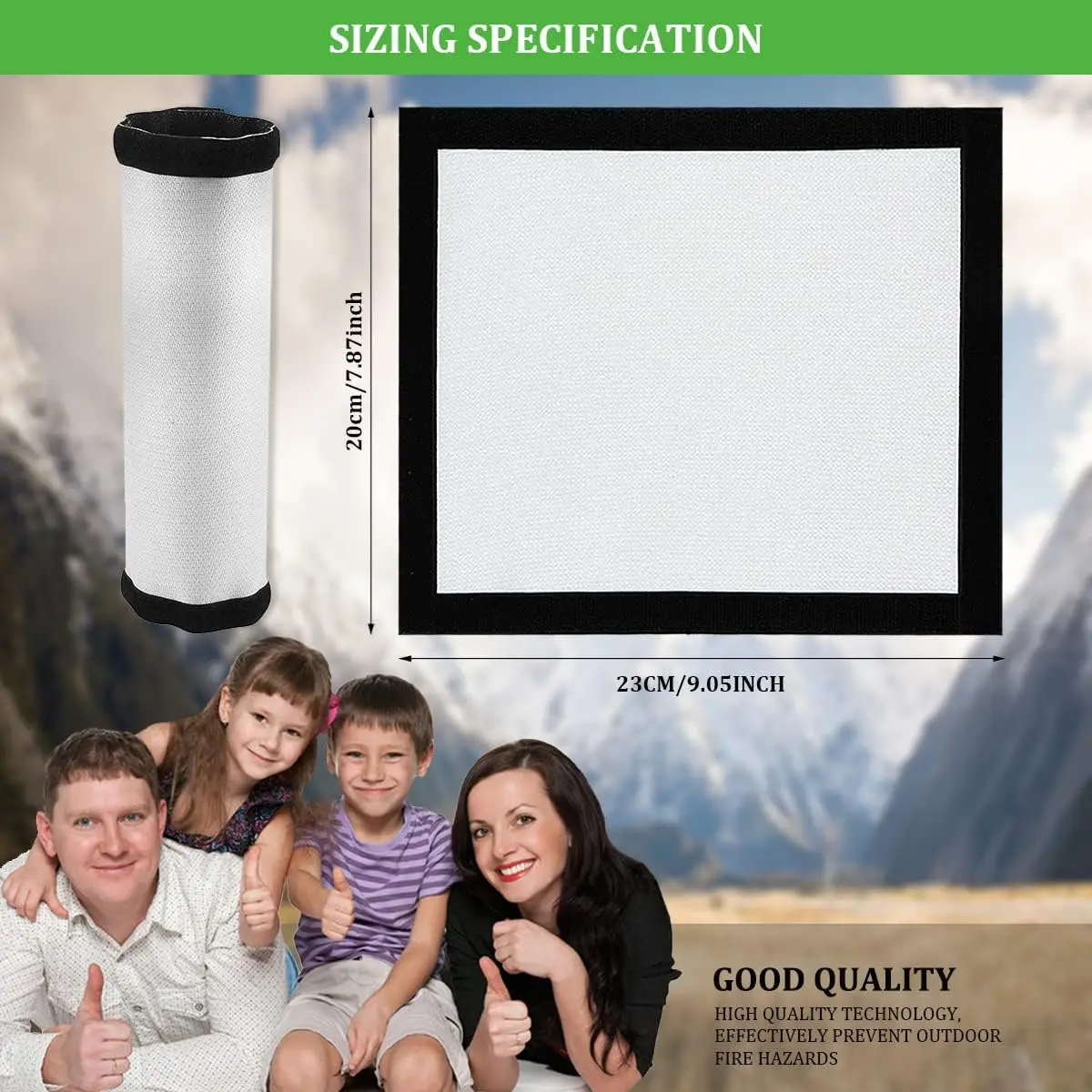 Hot Tent Stove Jack Stove Jack Kit camping tent accessories for Tent Fireproof Protection Ring Accessory for Camping