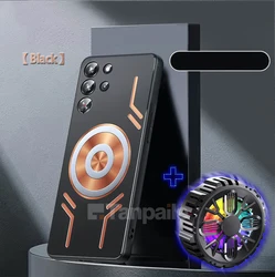 Tanpaile Magnetic Shockproof Heat Dissipation Cooling Case for Red Magic 10 ProPlus (Case and Fan)