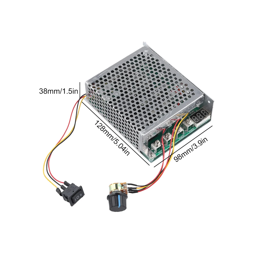 모터 드라이버 컨트롤러 보드 DC 10-55V DC 모터 드라이브 컨트롤러 모듈 100A 12V 24V 48V 정방향/역방향 전자 부품